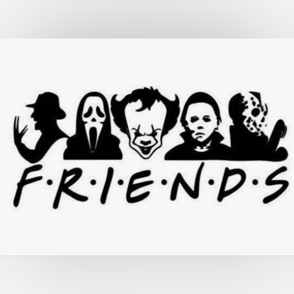 Friends decal horror stars friends decal